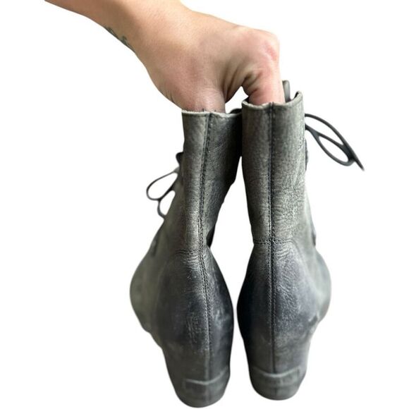 Sorel Joan of Arctic II Wedge Boots Size 9.5 Black Booties Elevated Grunge - Picture 7 of 9